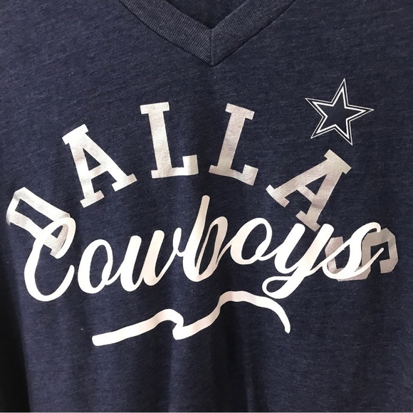 NFL x Dallas cowboys womens vneck short sleeve tee size Large - Picture 5 of 10